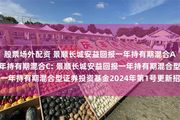 股票场外配资 景顺长城安益回报一年持有期混合A,景顺长城安益回报一年持有期混合C: 景顺长城安益回报一年持有期混合型证券投资基金2024年第1号更新招募说明书