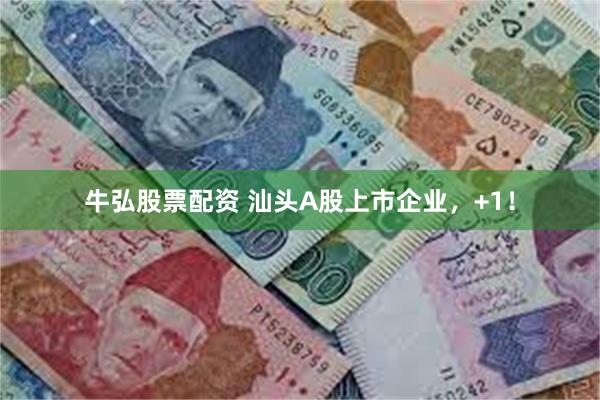 牛弘股票配资 汕头A股上市企业，+1！
