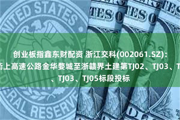创业板指鑫东财配资 浙江交科(002061.SZ)：拟中标甬金衢上高速公路金华婺城至浙赣界土建第TJ02、TJ03、TJ05标段投标