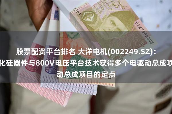 股票配资平台排名 大洋电机(002249.SZ)：大功率碳化硅器件与800V电压平台技术获得多个电驱动总成项目的定点
