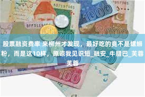 股票融资费率 来柳州才发现，最好吃的竟不是螺蛳粉，而是这10样，原谅我见识短_融安_牛腊巴_芙蓉