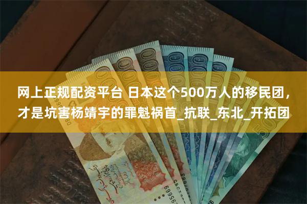 网上正规配资平台 日本这个500万人的移民团，才是坑害杨靖宇的罪魁祸首_抗联_东北_开拓团