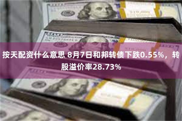 按天配资什么意思 8月7日和邦转债下跌0.55%，转股溢价率28.73%