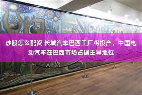 炒股怎么配资 长城汽车巴西工厂将投产，中国电动汽车在巴西市场占据主导地位