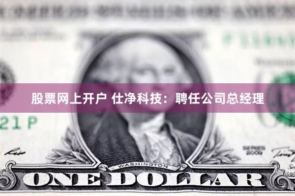 股票网上开户 仕净科技：聘任公司总经理
