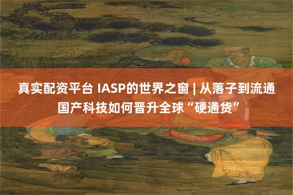 真实配资平台 IASP的世界之窗 | 从落子到流通 国产科技如何晋升全球“硬通货”