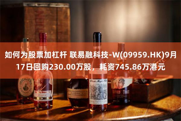 如何为股票加杠杆 联易融科技-W(09959.HK)9月17日回购230.00万股，耗资745.86万港元